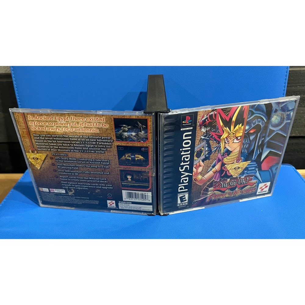 Yu-Gi-Oh! Forbidden Memories Sony PlayStation PS1 Konami SLUS-01411 Black Label